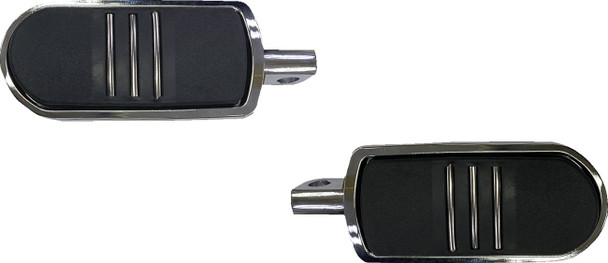 Drag Specialties - 16202479 - Sweeper Foot Pegs - Chrome - FX