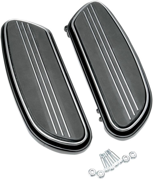 Drag Specialties - 16210348 - Sweeper Floorboards - Driver - Black - FL