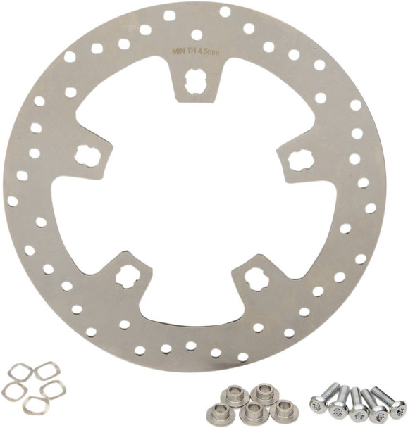 Drag Specialties - 17103410 - Front Rotor - 11.5" - Stainless Steel