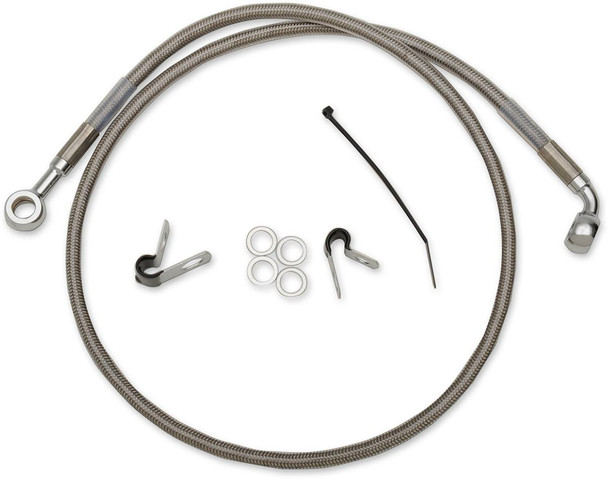 Drag Specialties - 17410875 - Brake Line - Front (Upper) - Stainless Steel