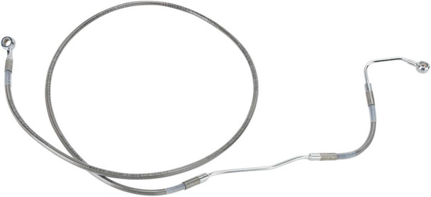 Drag Specialties - 17412928 - Brake Line - +4" - Stainless Steel - ABS