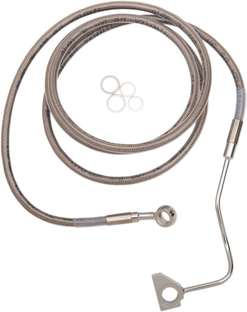 Drag Specialties - 17413992 - Brake Line - +8" - Stainless Steel - ABS