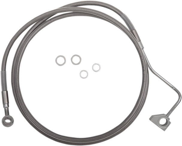 Drag Specialties - 17413991 - Brake Line - +6" - Stainless Steel - ABS