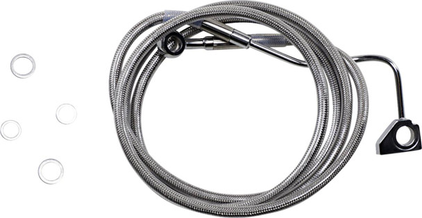 Drag Specialties - 17413993 - Brake Line - +10" - Stainless Steel - ABS