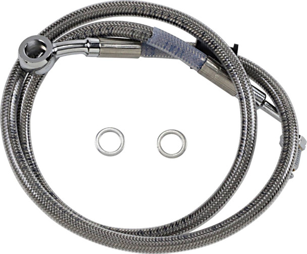 Drag Specialties - 17415791 - Brake Line - +6" - Stainless Steel - '18-'22 Softail