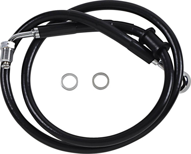 Drag Specialties - 17415798 - Brake Line - +8" - Black - '18-'22 Softail Drag Specialties - 17415798 - Brake Line - +8" - Black - '18-'22 Softail