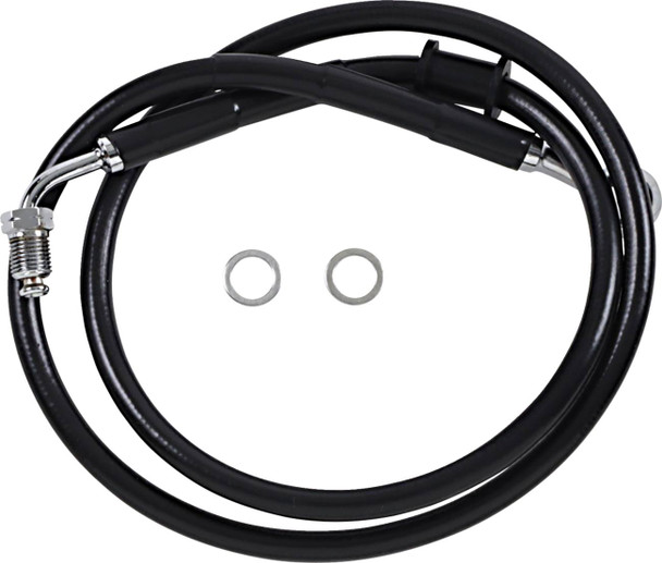 Drag Specialties - 17415799 - Brake Line - +10" - Black - '18-'22 Softail