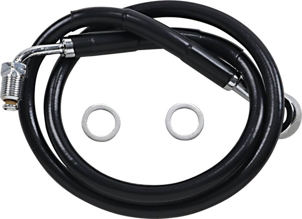 Drag Specialties - 17415833 - Brake Line - +6" - Black - '18-'22 Softail