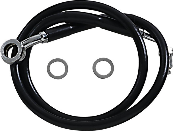 Drag Specialties - 17415834 - Brake Line - +8" - Black - '18-'22 Softail