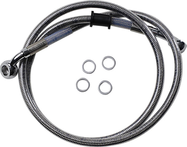 Drag Specialties - 17415842 - Brake Line - Front (Upper) - Stainless Steel