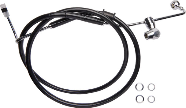 Drag Specialties - 17416335 - Brake Line - Rear - ABS - Black