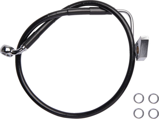 Drag Specialties - 17416337 - Brake Line - Rear - ABS - Black