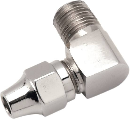 Drag Specialties - 17420062 - Brake Line Fitting - 1/8" NPT - 90°
