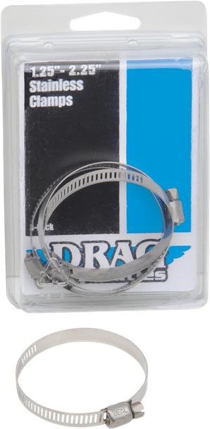 Drag Specialties - 18610672 - Clamps - Stainless Steel - 1.25"-2.25"
