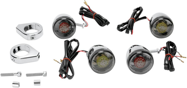 Drag Specialties - 20200275 - Turn Signal Kit - Red/Smoke