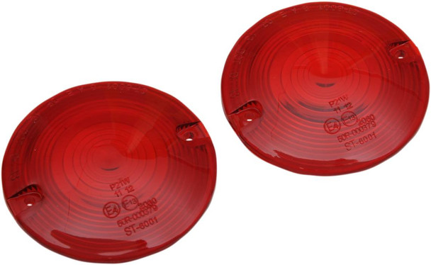 Drag Specialties - 20200639 - Turn Signal Lens - Red - FL