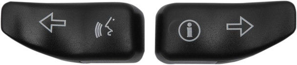 Drag Specialties - 21060362 - Turn Signal Switch Extension Caps - Black