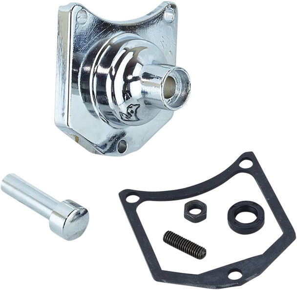 Drag Specialties - 21100980 - End Cover - Solenoid/Starter Button - Chrome