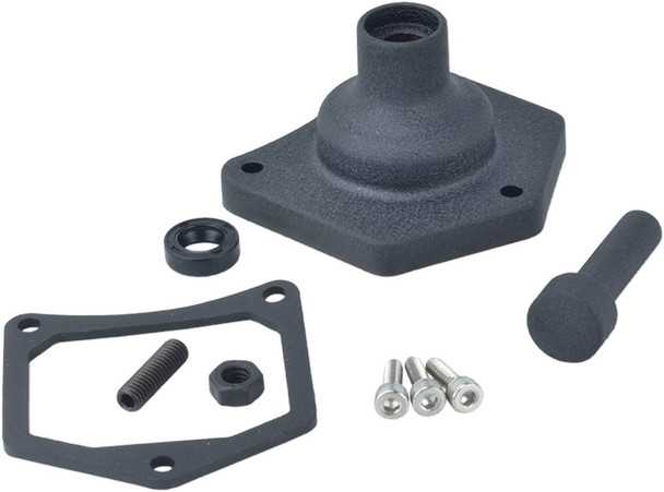 Drag Specialties - 21100995 - End Cover - Solenoid/Starter Button - Black Wrinkle