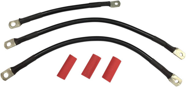 Drag Specialties - 21130661 - Black Battery Cable Set - '93-'08 FL