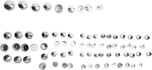 Drag Specialties - 24010714 - Bolt Covers - Chrome Drag Specialties - 24010714 - Bolt Covers - Chrome