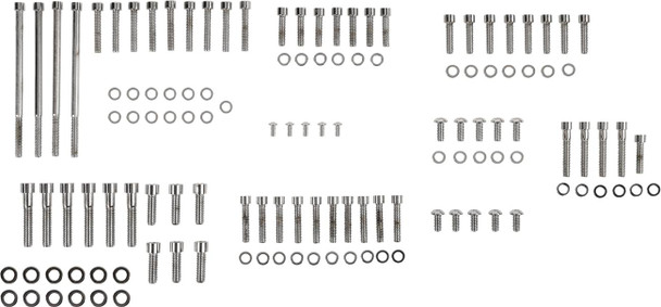Drag Specialties - 24010765 - Bolt Kit - Complete Motor - Smooth/Socket-Head - '07-'16 Touring Drag Specialties - 24010765 - Bolt Kit - Complete Motor - Smooth/Socket-Head - '07-'16 Touring