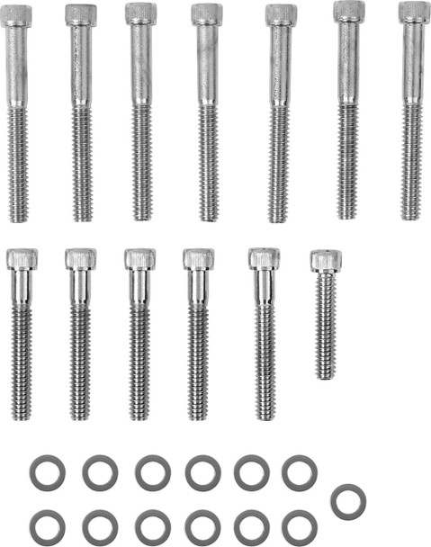 Drag Specialties - 24010777 - Bolt Kit - Cam Cover - Knurled - Chrome - '04-'21 Sportster Drag Specialties - 24010777 - Bolt Kit - Cam Cover - Knurled - Chrome - '04-'21 Sportster