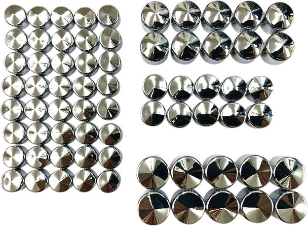 Drag Specialties - 24040984 - Bolt Covers - Engine - Chrome - M8