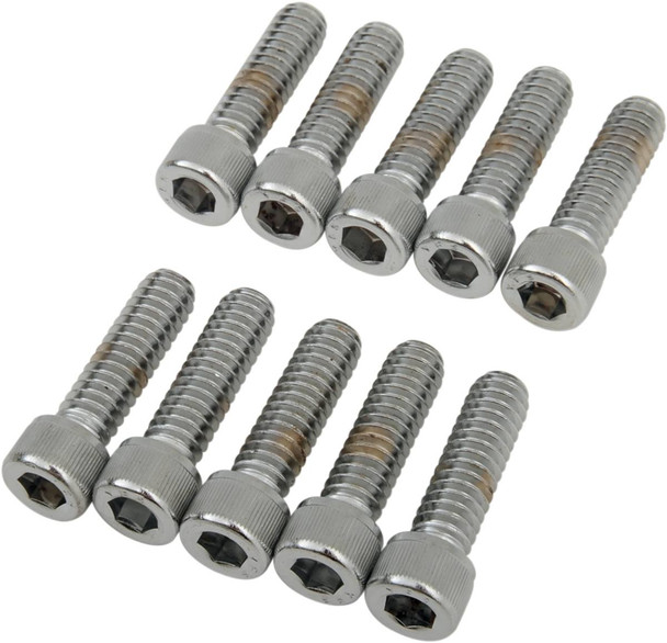 Drag Specialties - DS190536 - Bolts - Socket-Head - Knurled - 1/4-20 x 7/8"