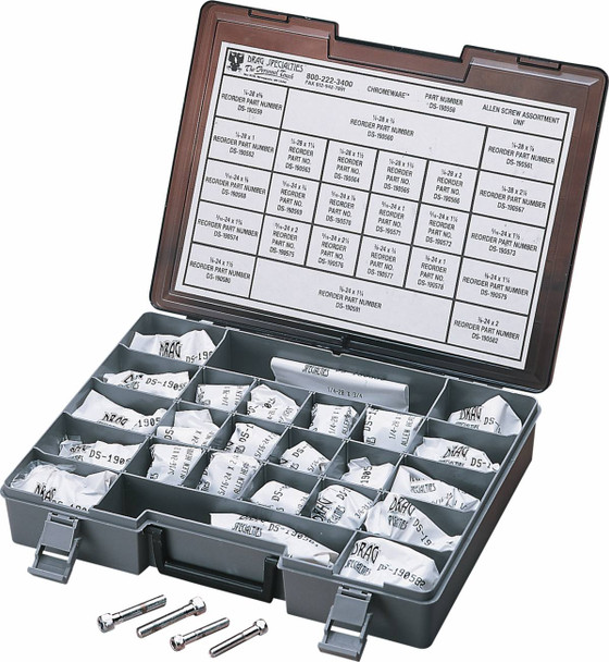 Drag Specialties - DS190558 - Bolts - Socket-Head/Assortment - Knurled/Smooth - Fine Thread - Kit Drag Specialties - DS190558 - Bolts - Socket-Head/Assortment - Knurled/Smooth - Fine Thread - Kit