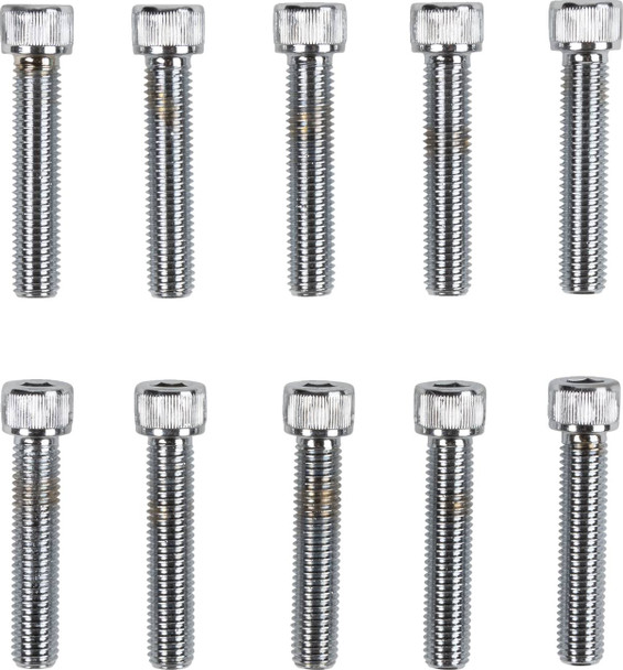 Drag Specialties - DS190563 - Bolts - Socket-Head/Replacement - Knurled/Fine Thread - 1/4"-28 x 1-1/4" - 10 Pack