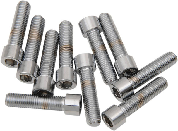 Drag Specialties - DS190572S - Bolts - Socket-Head/Replacement - Smooth/Fine Thread - 5/16"-24 x 1-1/4" - 10 Pack Drag Specialties - DS190572S - Bolts - Socket-Head/Replacement - Smooth/Fine Thread - 5/16"-24 x 1-1/4" - 10 Pack