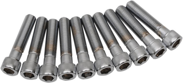 Drag Specialties - DS190581 - Bolts - Socket-Head/Replacement - Knurled/Fine Thread - 3/8"-24 x 1-3/4" - 10 Pack Drag Specialties - DS190581 - Bolts - Socket-Head/Replacement - Knurled/Fine Thread - 3/8"-24 x 1-3/4" - 10 Pack