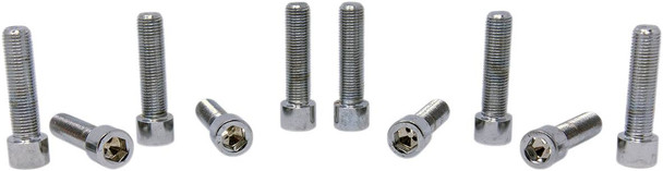 Drag Specialties - DS190581S - Bolts - Socket-Head/Replacement - Smooth/Fine Thread - 3/8"-24 x 1-3/4" - 10 Pack