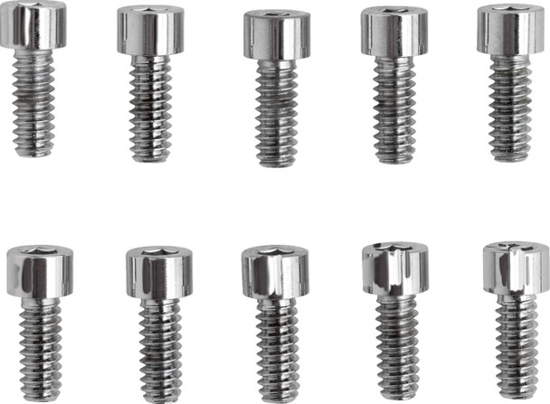 Drag Specialties - DS190587S - Bolts - Socket-Head - Replacement - Smooth/Coarse Thread - #10-24 x 1/2" - 10 Pack