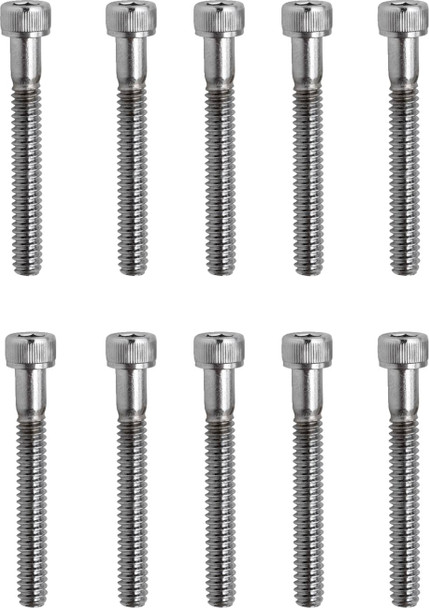 Drag Specialties - DS190592 - Bolts - Socket-Head - Replacement - Knurled/Coarse Thread - #10-24 x 1-1/2" - 10 Pack