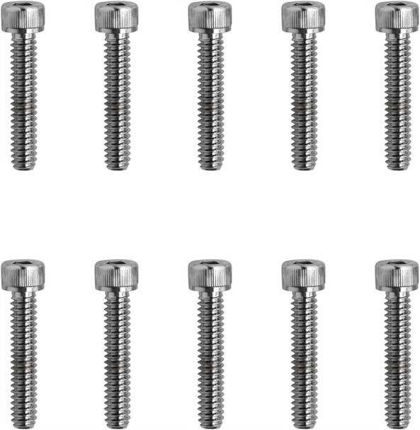 Drag Specialties - DS190590 - Bolts - Socket-Head - Replacement - Knurled/Coarse Thread - #10-24 x 1" - 10 Pack