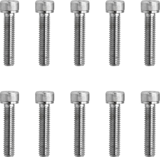 Drag Specialties - DS190598 - Bolts - Socket-Head - Replacement - Knurled/Fine Thread - #10-32 x 7/8" - 10 Pack Drag Specialties - DS190598 - Bolts - Socket-Head - Replacement - Knurled/Fine Thread - #10-32 x 7/8" - 10 Pack