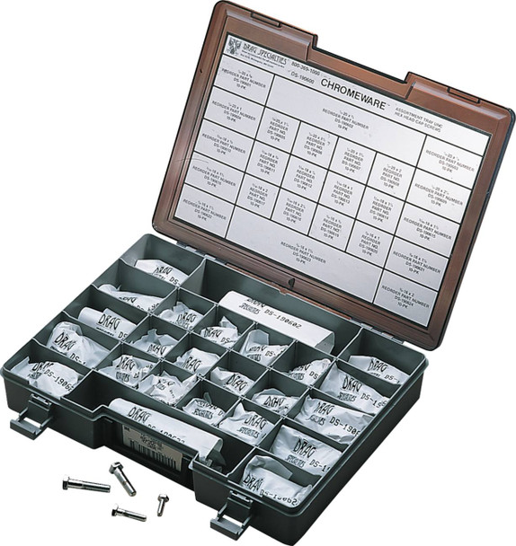Drag Specialties - DS190600 - Head Bolt Assortment - Hex - Coarse-Thread - Kit