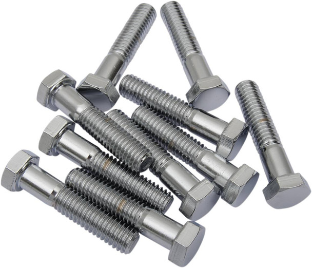 Drag Specialties - DS190622 - Bolts - Hex-Head - Chrome - 3/8"-16 x 1-1/2"