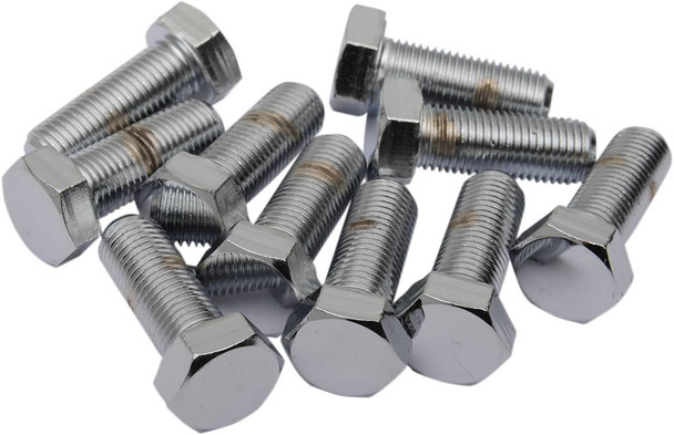 Drag Specialties - DS190644 - Bolts - Hex Head/Replacement - Fine Thread - 3/8"-24 x 3/4" - 10 Pack