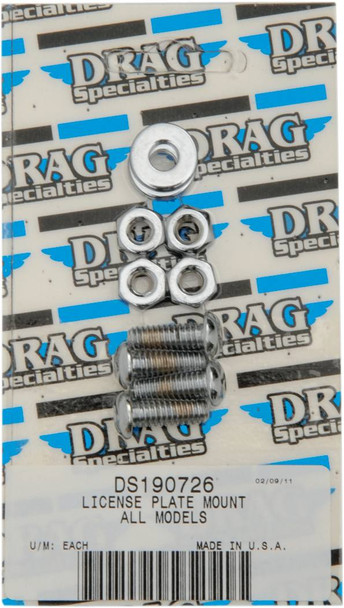 Drag Specialties - DS190726 - Bolt Set - License Plate Mount - Socket-Head