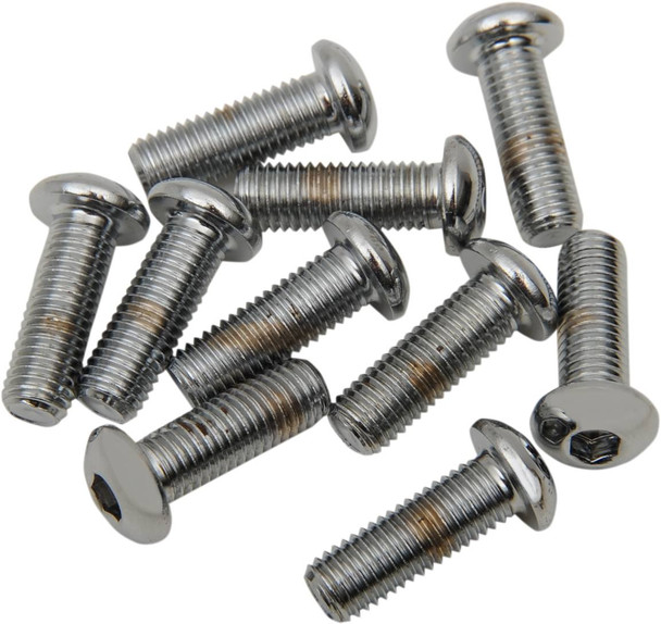 Drag Specialties - DS190833 - Bolts - Button Head/Replacement - 1/4"-28 x 1/2" - 10 Pack Drag Specialties - DS190833 - Bolts - Button Head/Replacement - 1/4"-28 x 1/2" - 10 Pack