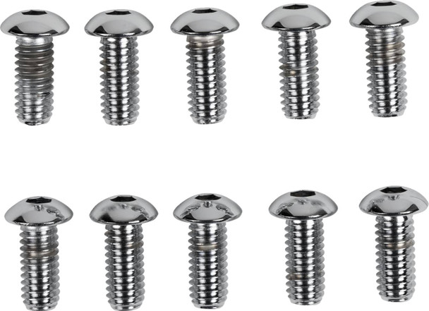 Drag Specialties - DS190837 - Bolts - Button Head/Replacement - 5/16"-18 x 3/4" - 10 Pack