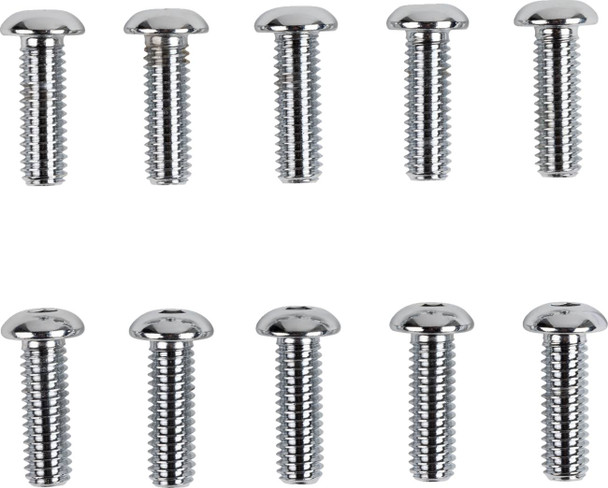 Drag Specialties - DS190838 - Bolts - Button Head/Replacement - 5/16"-18 x 1" - 10 Pack
