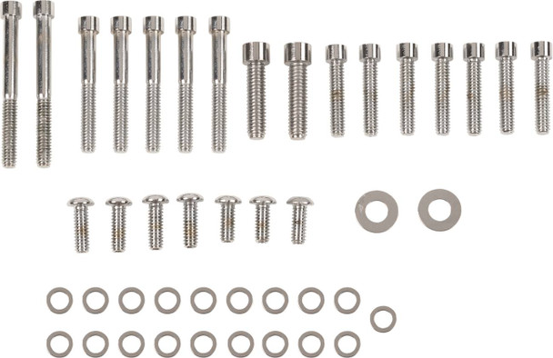 Drag Specialties - DS190879S - Bolt Set - Inner/Outer Primary/Inspection/Derby Cover - Smooth - Softail/Dyna Drag Specialties - DS190879S - Bolt Set - Inner/Outer Primary/Inspection/Derby Cover - Smooth - Softail/Dyna