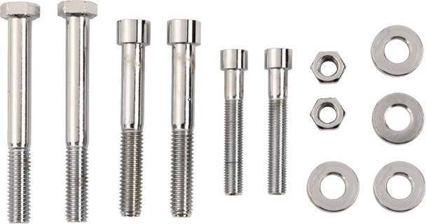 Drag Specialties - DS190880S - Bolt Set - Motor Mount - Smooth - Dyna/Softail