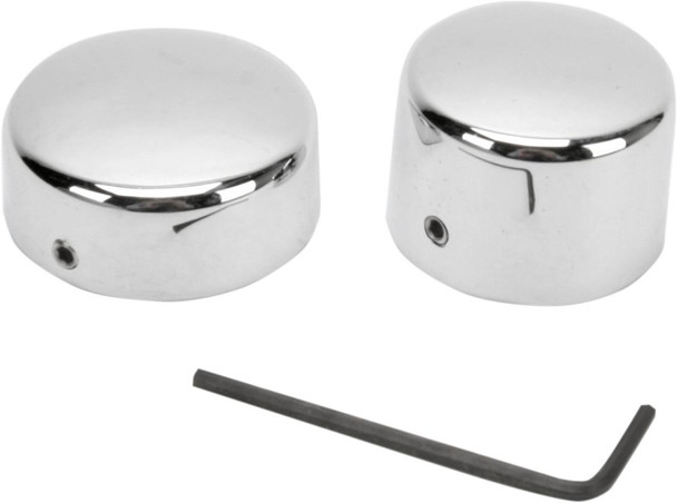 Drag Specialties - DS222884 - Axle Caps - Rear - Pair - '57-'81 Harley-Davidson