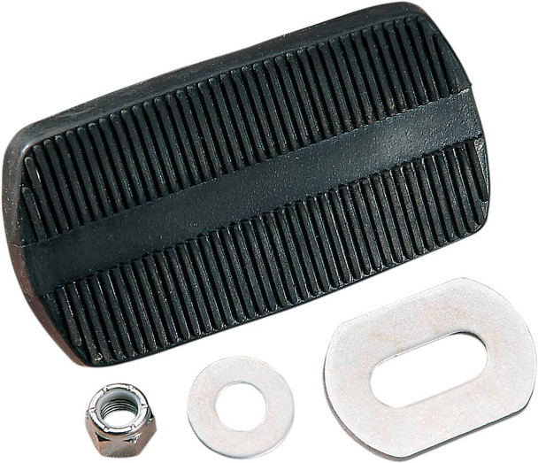 Drag Specialties - DS241053 - Brake Pedal Pad - Black - FL