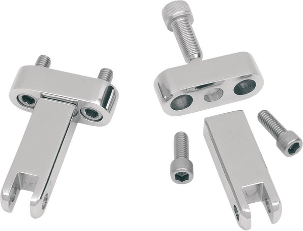 Drag Specialties - DS243659 - Passenger Peg Mounts - Chrome - FLH/FLT